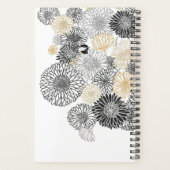 2025 Elegante Bloemen en Chickadee Maandplanner Planner (Achterkant)