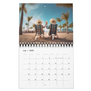 2025 Elegante Custom Photo Creëer Uw Eigen Familie Kalender