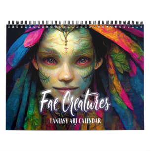 2025 Fae Creatures Fantasy Kunstkalender Kalender