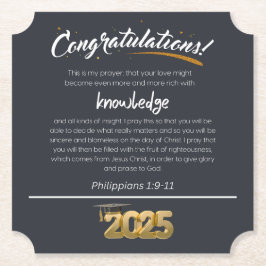 2025 Filippenzen 1:9-11 Christelijk Kartonnen Onderzetters