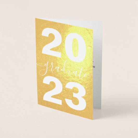 2025 Folie Afstuderen met foto Folie Kaarten (Voorkant)