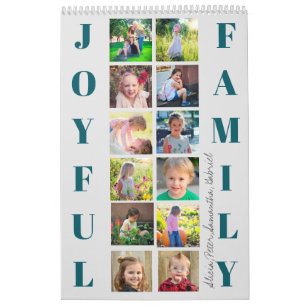 2025 Fotocollage Familie Simple creëer Your Own C Kalender