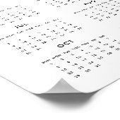 2025 Fotokalender Poster Afdrukken (Hoek)