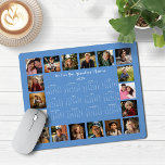 2025 French Blue Multiple Photo Collage Calendrier<br><div class="desc">🌟 2025 Cornflower French Blue Multiple Photo Collage Calendar Mouse Pad avec un calendrier simple et minimaliste d'un coup d'oeil et 18 de vos photos préférées. Toutes les couleurs sont personnalisables. Fait un grand cadeau pour les grands-parents, les parents, les tantes, les oncles, les parrains, et plus encore! Veuillez nous...</div>
