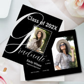 2025 GRAD Two Photo Graduation Party Invitation