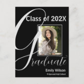 2025 GRAD Two Photo Graduation Party Invitation (Devant)