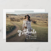 2025 Graduation 2 Photos Faire-part (Devant / Derrière)