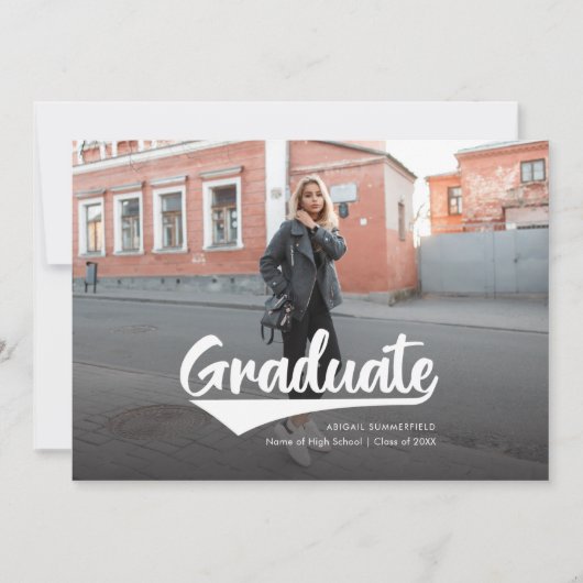 2025 Graduation 2 Photos Moderne Grad Faire-part (Devant)
