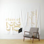2025 Graduation Cap Banner Achtergrond Wandkleed (In Situ (horizontaal))