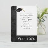 2025 Graduation Party Leather Lijst Kaart (Staand voorkant)