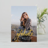 2025 Graduation Party Script Afstudeerder Party Folie Uitnodiging (Staand Voorkant)