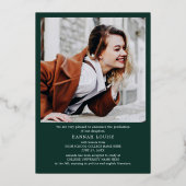 2025 Graduation Photos Grad Gold Foil Faire-part (Verso)