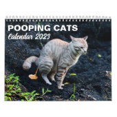 2025 Grappige katten poepen kalender gepersonalise (Hoes)