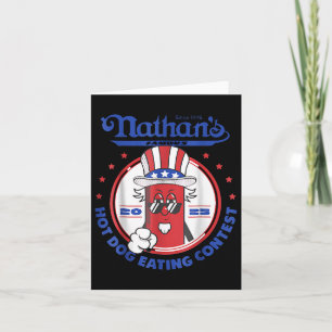 2025 Grappige Nathans Beroemde 2025 Hot Dog Eten C Kaart