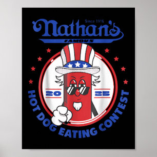 2025 Grappige Nathans Famous 2025 Hotdog Eet Cont Poster