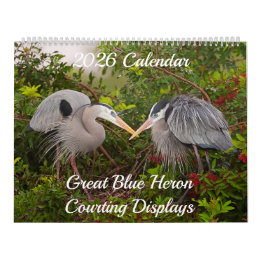 2025 Great Blue Heron Courting Displays Kalender