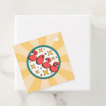 2025 Groovy Retro mollige tekst en sterren