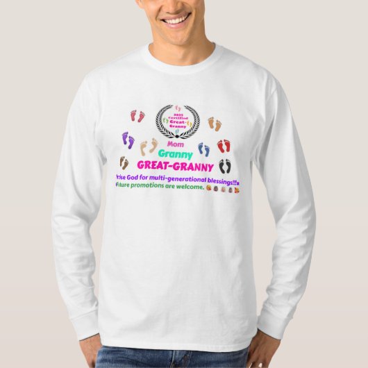 2025 Herdenkingsmonument Groot-Granny t-shirt. T-shirt (Voorkant)