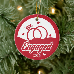 2025 Het begin van Forever Personalized Keramisch Ornament