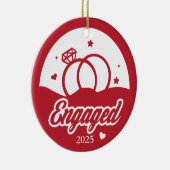 2025 Het begin van Forever Personalized Keramisch Ornament (Rechts)