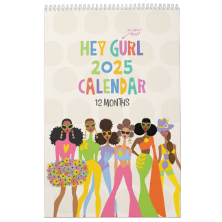 2025 Hey Gurl Kalender voor 12 maanden