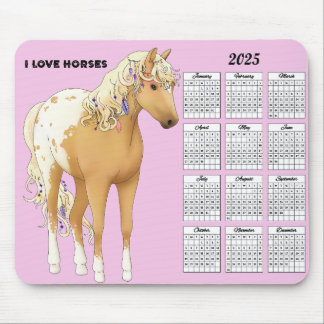 2025 I Love Horses Calendar Muismat