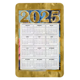 2025 Jaar in een oogopslag Kalender Nieuwjaar magn Magneet