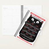 2025 Jaar Maandelijkse Kalender Midcentury Black C Planner (Display)