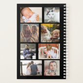 2025 Jaar Maandelijkse Kalender Zwart Custom 10 Fo Planner (Achterkant)