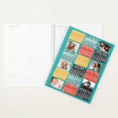 2025 Jaar Maandkalender Modern 12 Fotocollage Planner (Display)