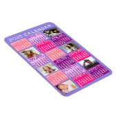 2025 Jaar Maandkalender Schattigee Mod Fotocollage Magneet (Rechterzijde)