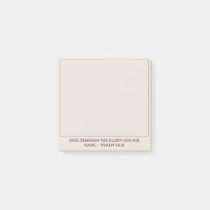 2025 Jaar Tekst Psalm 96:8 JW Post-it® Notes