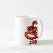 2025 Jaar van de Slang 11 OZ Coffee Mok (Voorkant rechts)