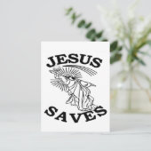 2025 Jésus économise carte postale (Debout devant)