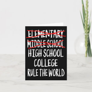 2025 Junior High Afstuderen Funny Middle School GR Kaart
