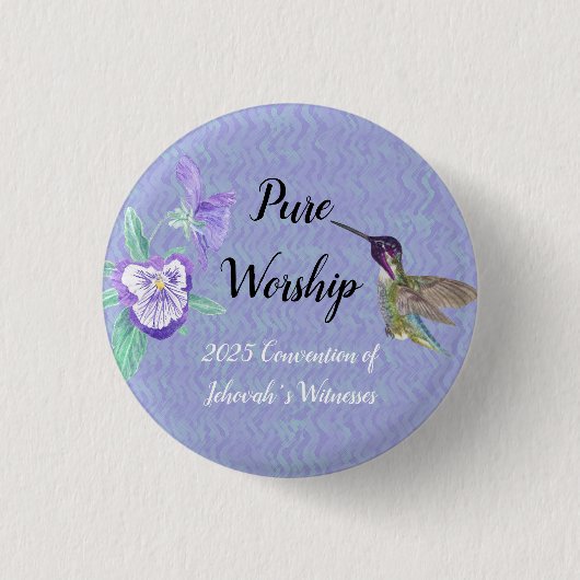 2025 JW convention customize Ronde Button 3,2 Cm (Voorkant)
