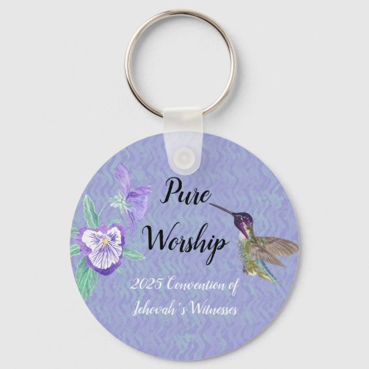 2025 JW convention with name customize Sleutelhanger (Voorkant)