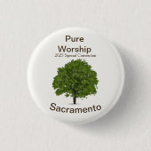 2025 JW Special Convention Sacramento Ronde Button 3,2 Cm (Voorkant)