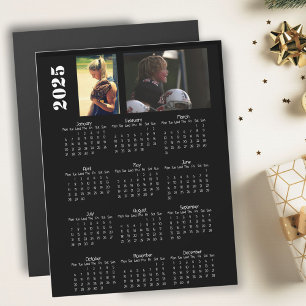 2025 Kalender 2 Foto Collage Magneet Kaart