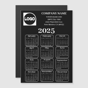 2025 Kalender Aangepaste Bedrijfsnaam & Logo-magne