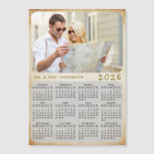 2025 Kalender Aangepaste Foto Familienaam Magnet K (Voorkant)