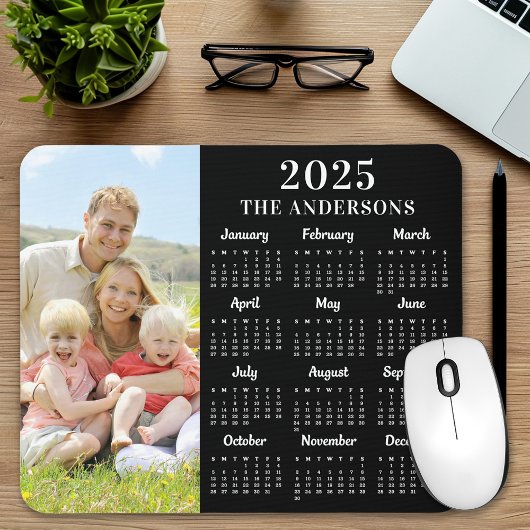 2025 Kalender Aangepaste Foto Moderne Familie 12 M Muismat