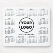 2025 Kalender Bedrijf Logo Muismat (Voorkant)