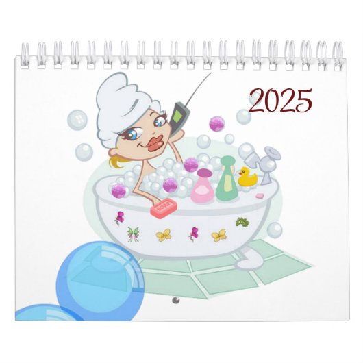 2025 Kalender Bubble Bad Ontspannen (Hoes)