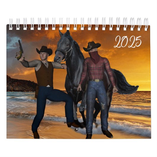 2025 Kalender Cowboy Land Mannen (Hoes)