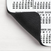2025 Kalender Custom Business Logo Naam Easy White Muismat (Hoek)