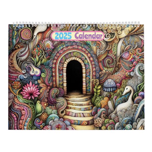2025 Kalender Doodle Caves Art Kalender (Hoes)