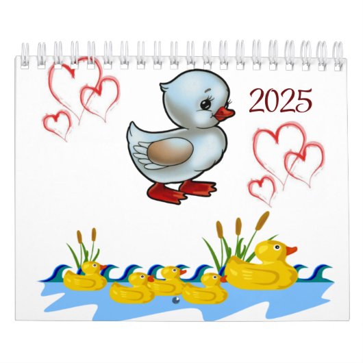 2025 Kalender Eend Bloemen (Hoes)