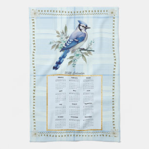 2025 Kalender Handdoek Bluejay 2