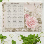 2025 Kalender Handdoek Het Gebed van de Heer Roze  (Gevouwen)
